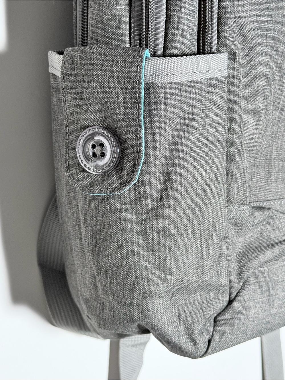 Kingslong 15.6 Laptop Bag - Classed Up Grey & Bright Blue - Picture 7 of 12